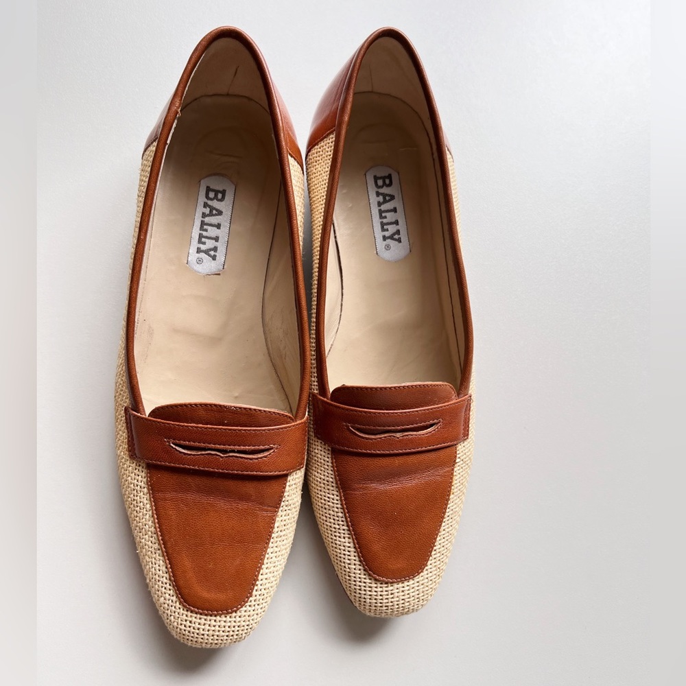 Bally Brown and Tan Loafers